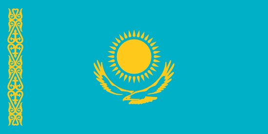 bandera de Kazakhstan